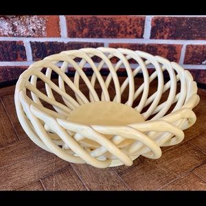 Yellow Ceramic Basket